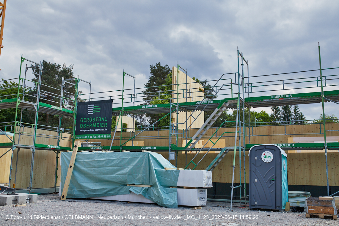 15.06.2023 - Neubau des Kindergartens und Hort für Kinder in der Quiddestraße in Neuperlach